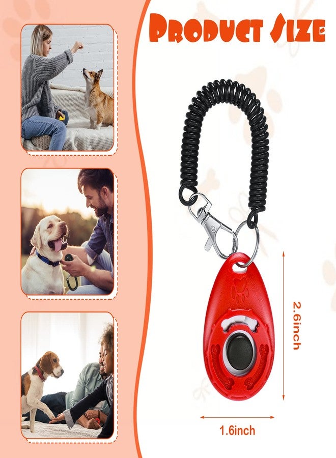 Kigeli 30 Pcs Dog Training Clicker for Pet with Wrist Strap Dog Cat Bird Clicker Puppy Training Supplies for Dogs Cats Horses Birds Behavioral Coaching Accessories (Multicolor) - Image 3